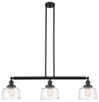 INNOVATIONS 213-BK-G713-LED 3-Light Island Light Matte Black
