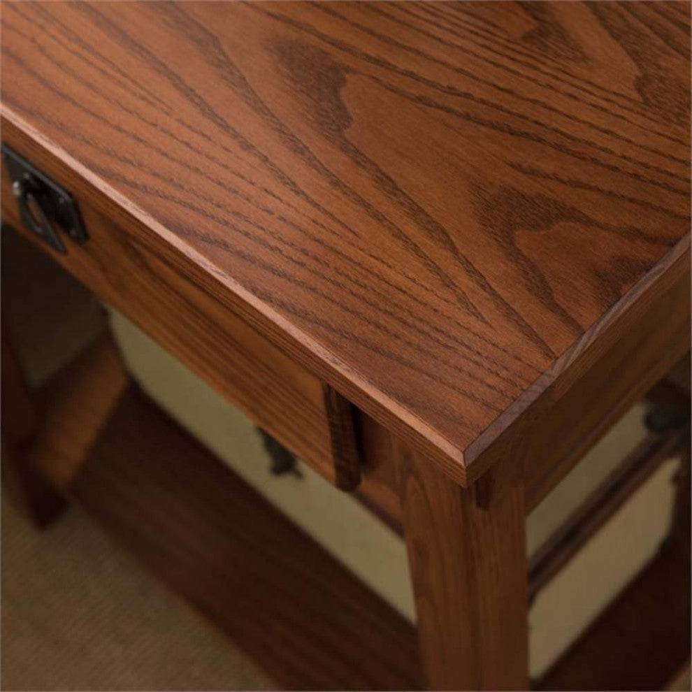 Bowery Hill 1 Drawer Nightstand in Russet
