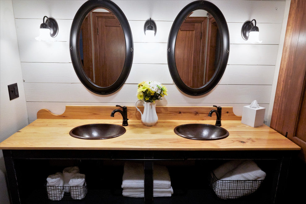 Schrodinger 17" Dual Flex Bathroom Sink in Copper