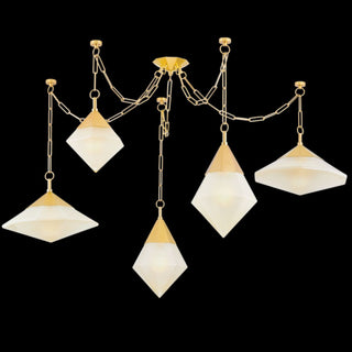 Corbett Lighting 383-59 Angelique 5 Light 59"W Chandelier - Vintage Polished