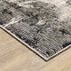 Noble Industrial Abstract Grey/ Ivory Indoor Area Rug, Grey, 9'10"x12'10"