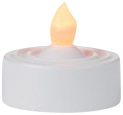 LED Lighted Battery Operated Flicker Flame Christmas Tea Light Candles, Set of 4