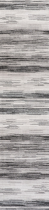 Austin Gradient Striped Gray/Black 2'x8' Runner Rug