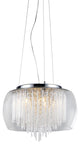 Odysseus' Chrome and Crystal 5-light Chandelier