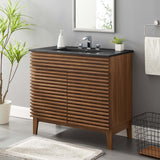 Render 36" Bathroom Vanity - Walnut Black