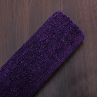 Hand Knotted Loom Silk Area Rug Solid Purple