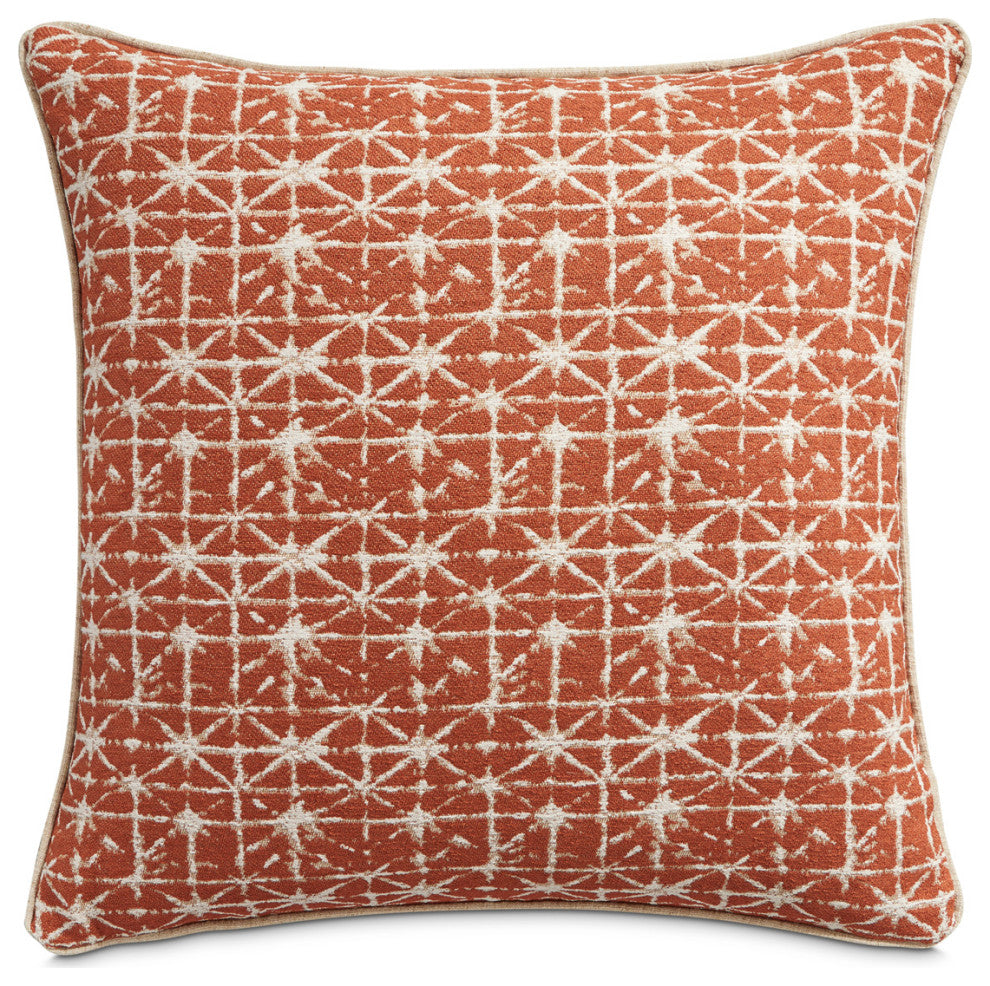Sundance Foster 20" Square Throw Pillow, Set of 2, Spice Orange