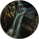 Slow Motion Waterfall In Summer, Landscape Disc Metal Wall Art, 11"