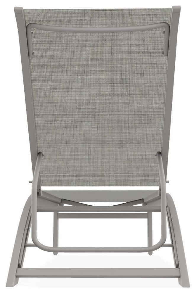 Kendall Sling Stackable Outdoor Chaise Lounge, Deacon/Warm Gray