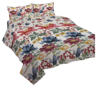 Watercolor Fall Queen Quilt Set