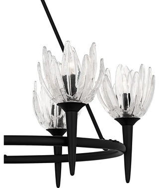 Quoizel SHA5032 Shea 6 Light 31"W Candle Style Chandelier - Brushed Gold