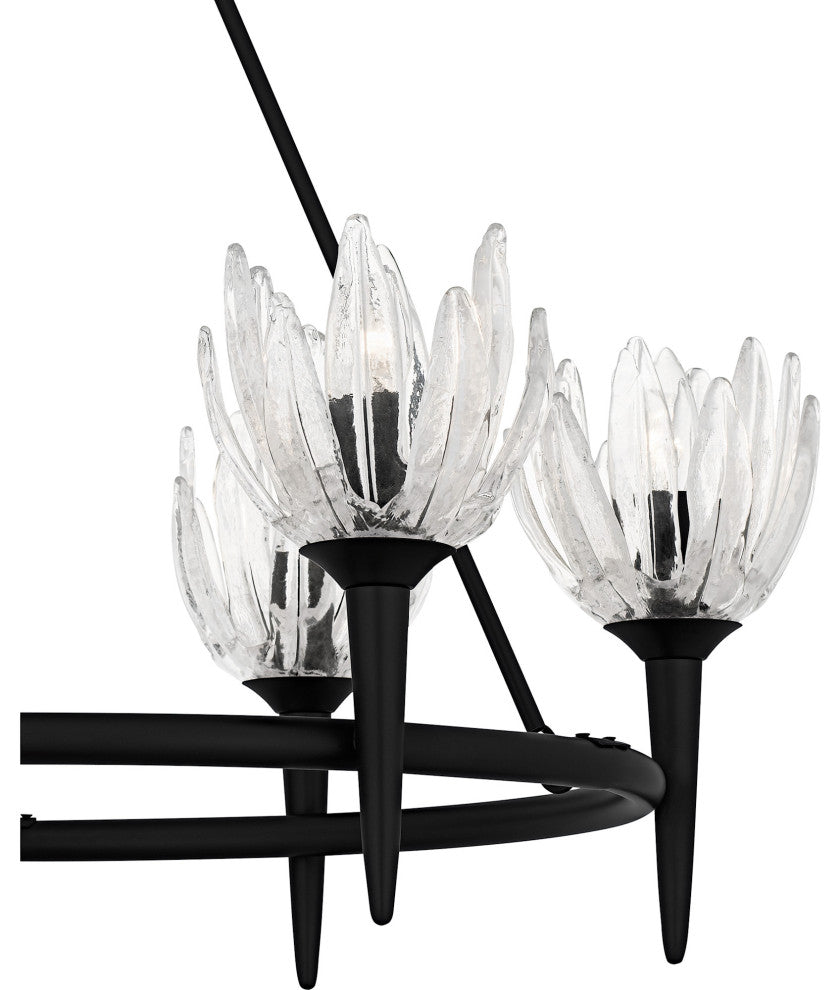 Quoizel SHA5032 Shea 6 Light 31"W Candle Style Chandelier - Brushed Gold