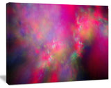 Perfect Red Starry Sky, Abstract Canvas Art Print, 40x30