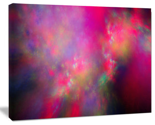 Perfect Red Starry Sky, Abstract Canvas Art Print, 40x30