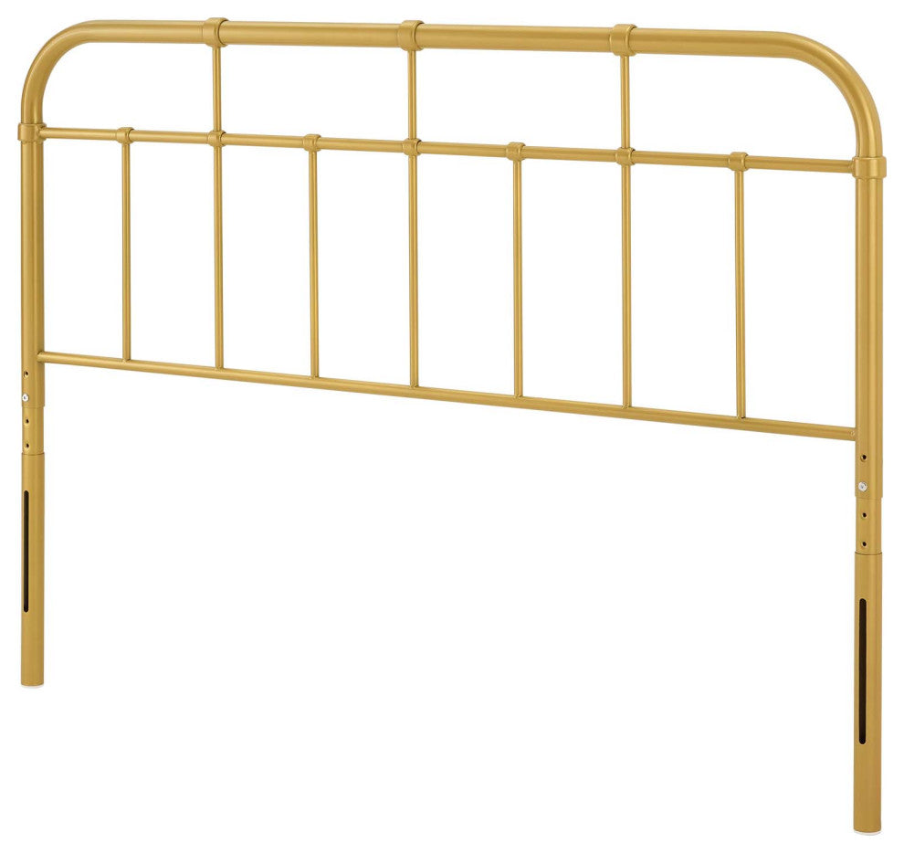 Headboard, Queen Size, Metal, Gold, Modern Farmhouse, Bedroom Master Suite