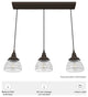 Cypress Grove Onyx Bengal 3 Light Linear Cluster Ceiling Light Fixture