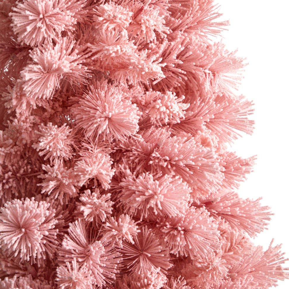 7' Holiday Pink Cashmere Artificial Christmas Tree With 300 LED lights