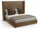 Nativa Interiors Aylet Plain Bed, Brown, King, Medium Headboard