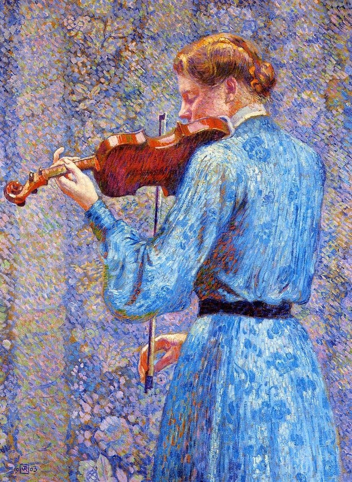 Theo Van Rysselberghe The Violinist Wall Decal