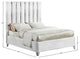 Enzo Velvet Bed, White, King