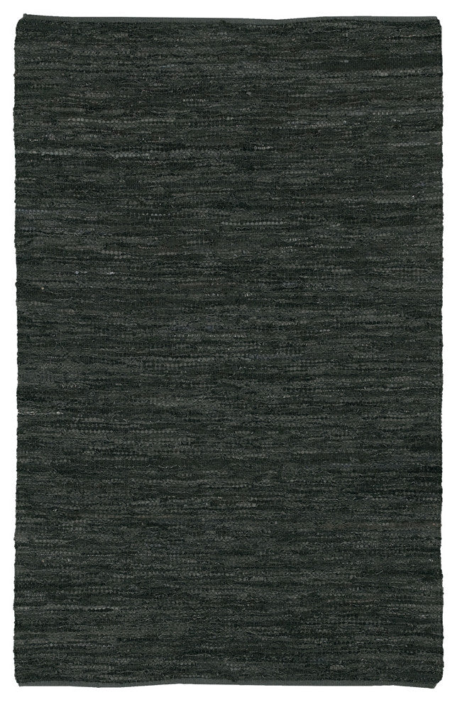 Saket Contemporary Area Rug, Black, 5'x7'6" Rectangle