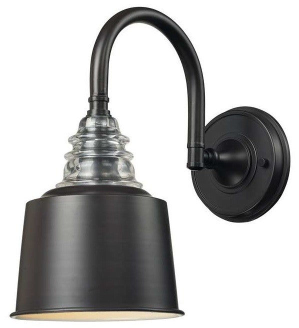 Elk Lighting 66813-1 Insulator Glass 1-Light Wall Sconce