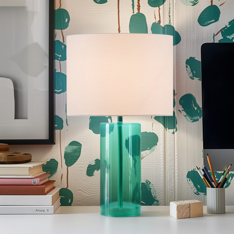 510 Design Neonova Glass Table Lamp, Blue
