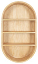 Hutton Wood Capsule Wall Shelf, Natural, 16x28