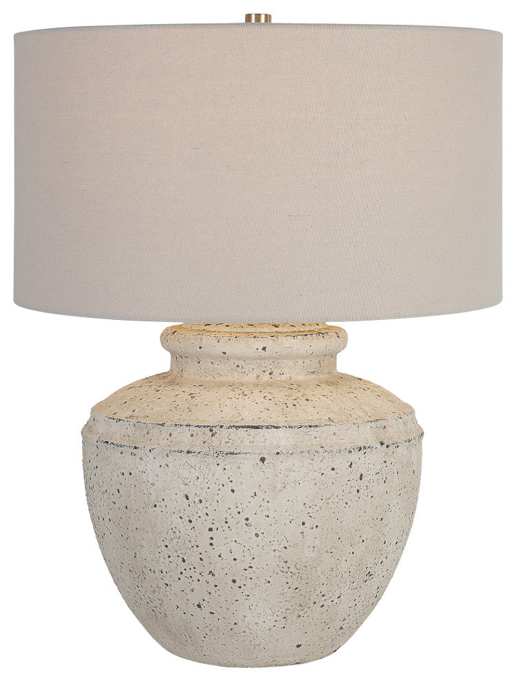 Uttermost Artifact Aged Stone Table Lamp