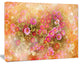 Spring Background with Little Flowers, Large Floral Canvas Artwork, 60"x28"
