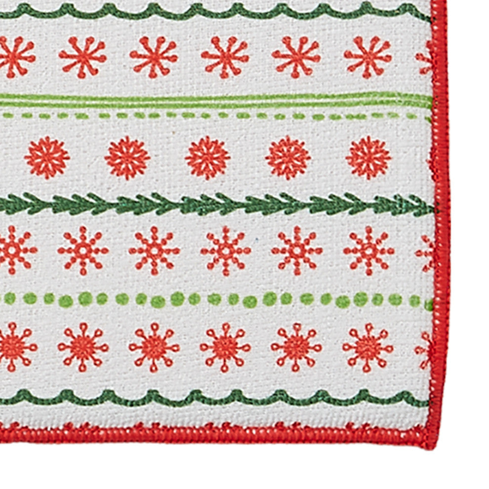Snowflakes Dish Drying<br>Mat Set/2