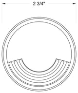Hinkley Flare Led Uni-Directional Well Light, Stainless Steel