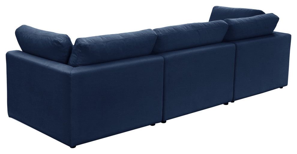Rustic Manor Aranza Sofas Upholstered, Linen, Navy