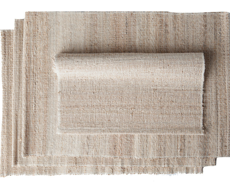 Biscotti Handwoven Banana Stem Placemats, Set Of 4