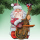 Violin Santa Ornament