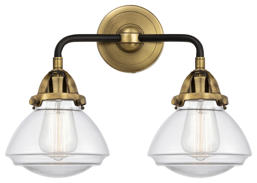 Innovations 288-2W-BAB-G322 2-Light Bath Vanity Light, Black Antique Brass