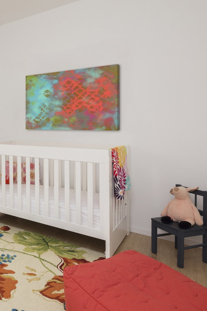 Marmont Hill, "Goldmod" by Reesa Qualia Painting Print on Wrapped Canvas, 24x16