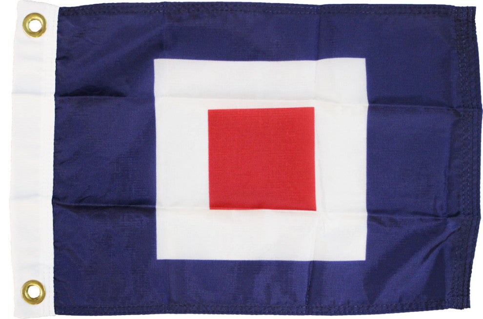 Letter W, Nautical Code Signal Nylon Flag