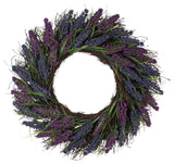Lavender Spiral Vine Wreath  22-Inch  Unlit