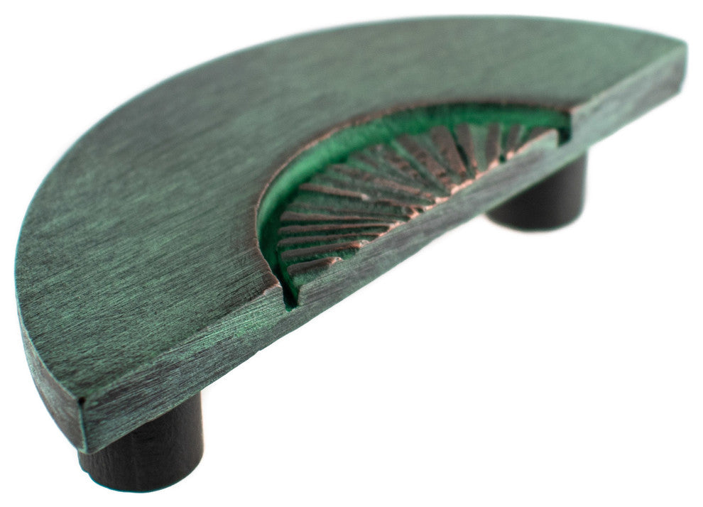 Shield Pewter Cabinet Pull Hawk Hill Hardware, Verde