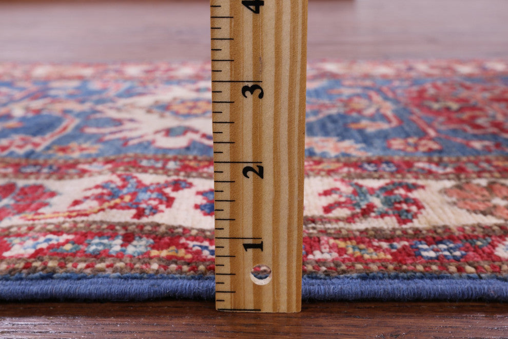 1' 11" X 5' 9" Super Kazak Geometrtic Handmade Runner Rug Q10300