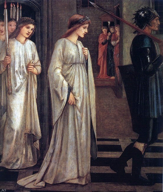 Sir Edward Burne-Jones The Princess Sabra Led to the Dragon Wall Decal