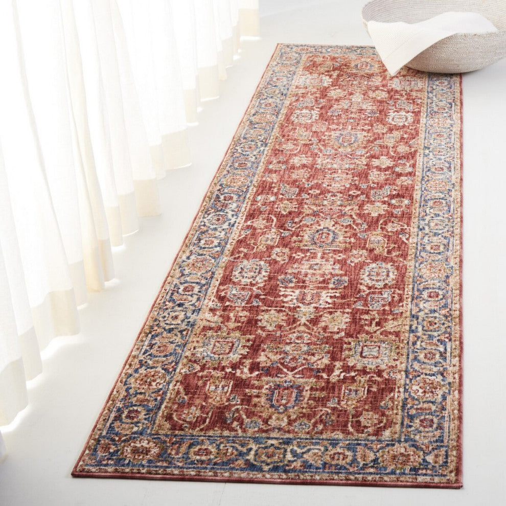 Lauren Ralph Lauren Collection Bennet Rug, LRL1341, Red/Dark Blue, 2'6"x4'