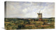 "An Extensive Landscape With Figures By a Windmill" Artwork, 22" x 12"