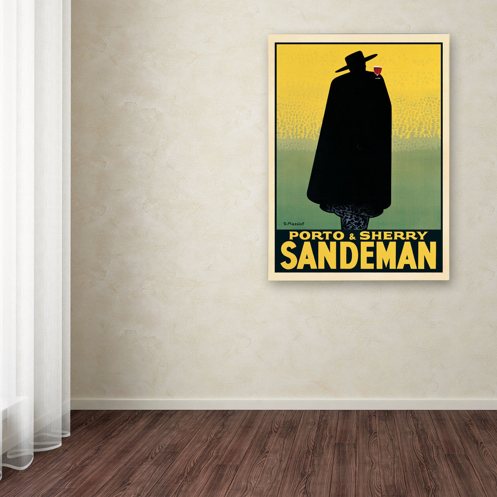 'Porto and Sherry Sandeman' Canvas Art by Anonymous