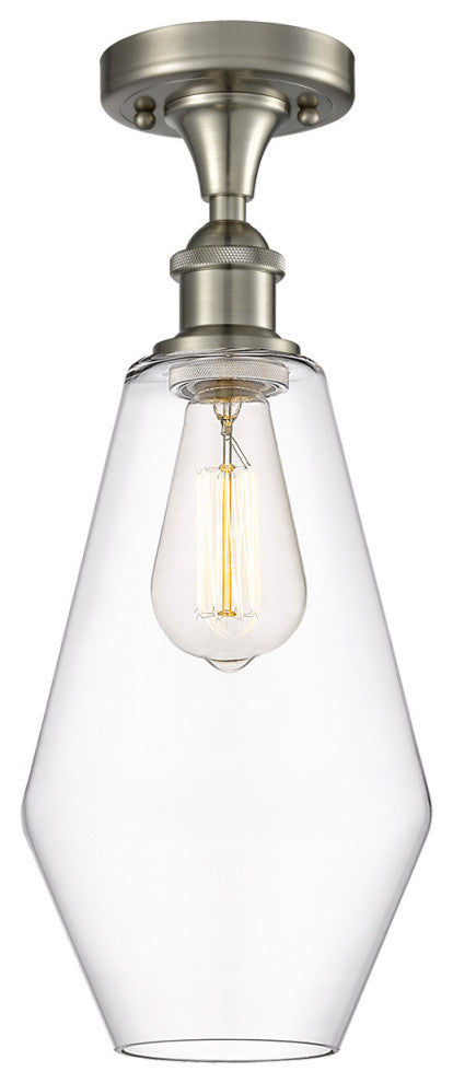 Innovations 516-1C-SN-G652-7-LED 1-Light Semi-Flush Mount, Brushed Satin Nickel