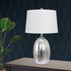 Fangio Lighting Glass Table Lamp, Silver Finish