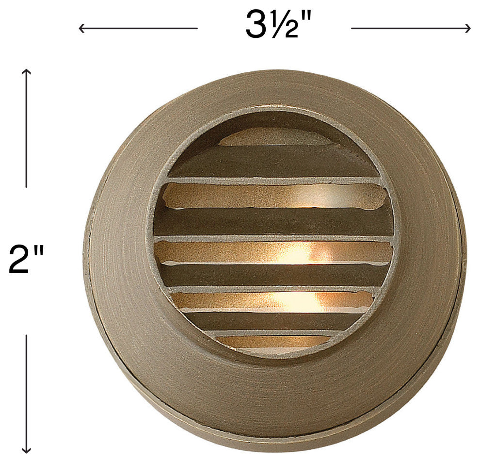 Hinkley Hardy Island Round Louvered Deck Sconce, Matte Bronze