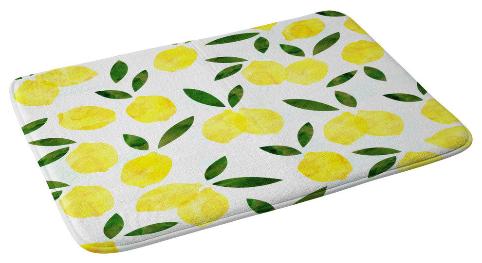 Hello Sayang Lemon Drops Memory Foam Bath Mat