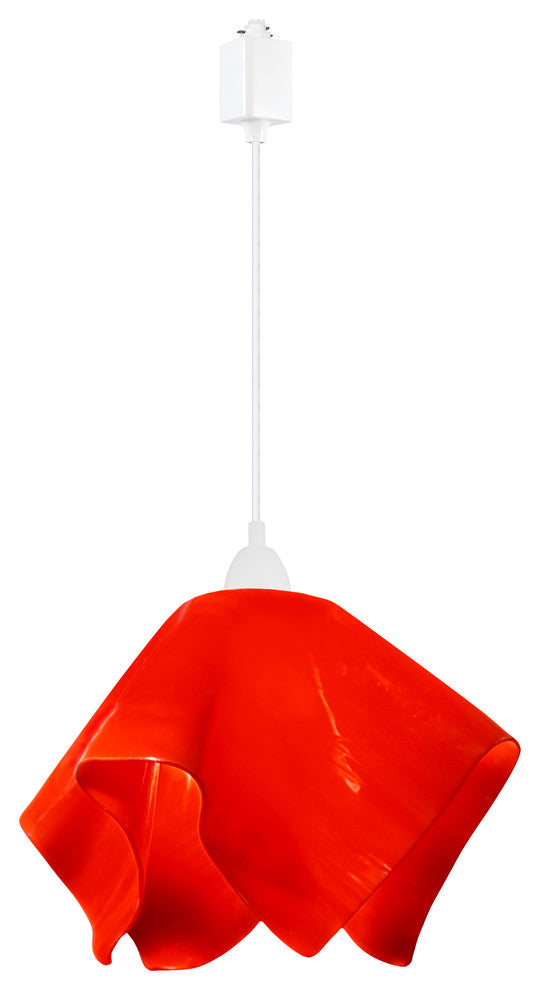 Jezebel Radiance Flame Large Track Light, Fiery Red